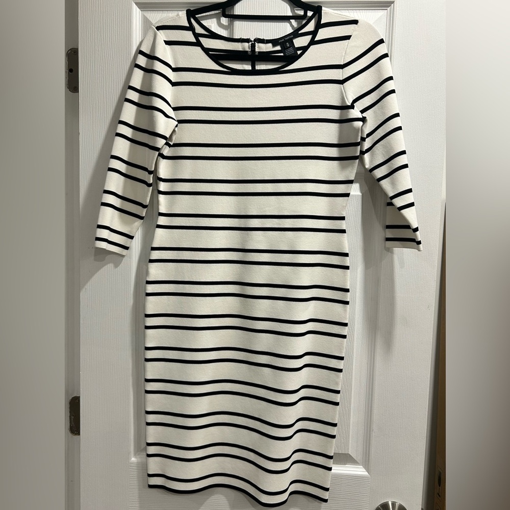 Striped Black and White Dress